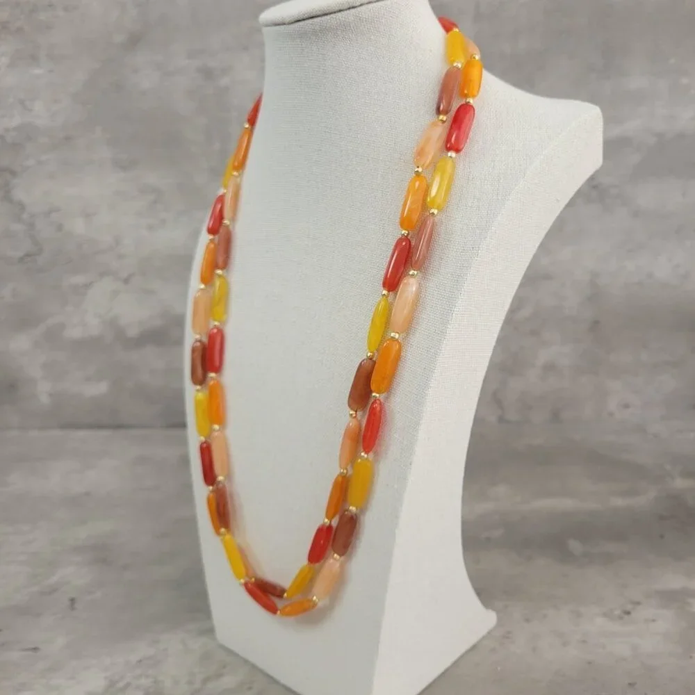 Vintage Polished‎ Agate Stone Multi-Color 23